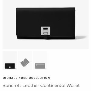 MICHAEL KORS COLLECTION Bancroft Leather Continental Wallet